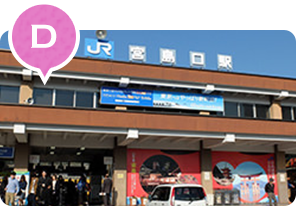 D JR Miyajima guchi Station